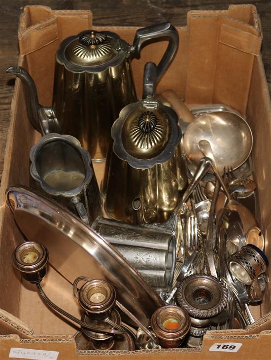 Quantity of silver & plate